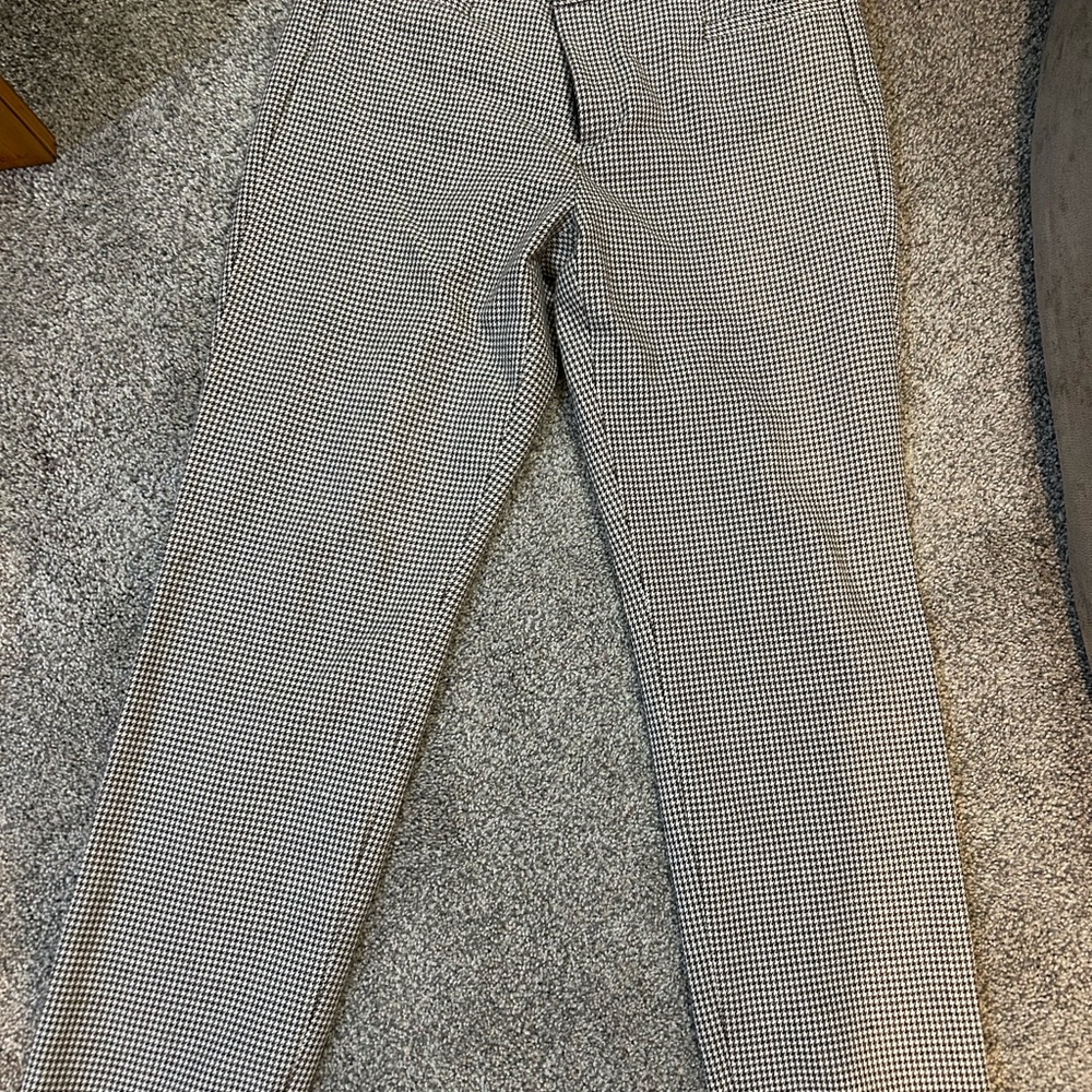 Banana republic  and White Checkered Pants